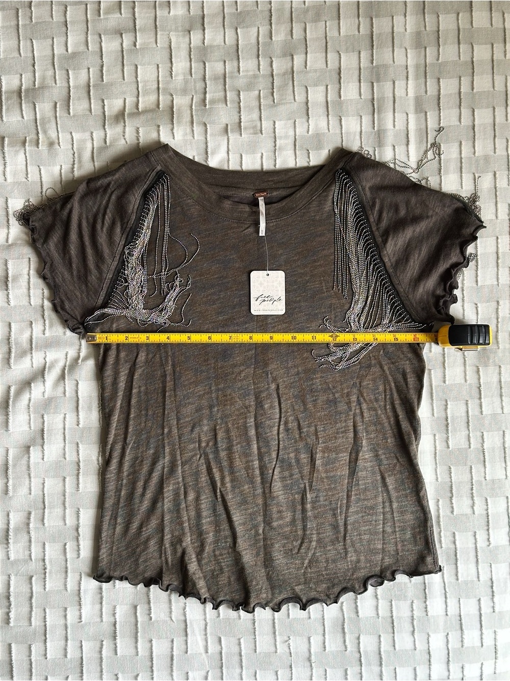 Free People Bang Bang fringe tee - Picture 9 of 10